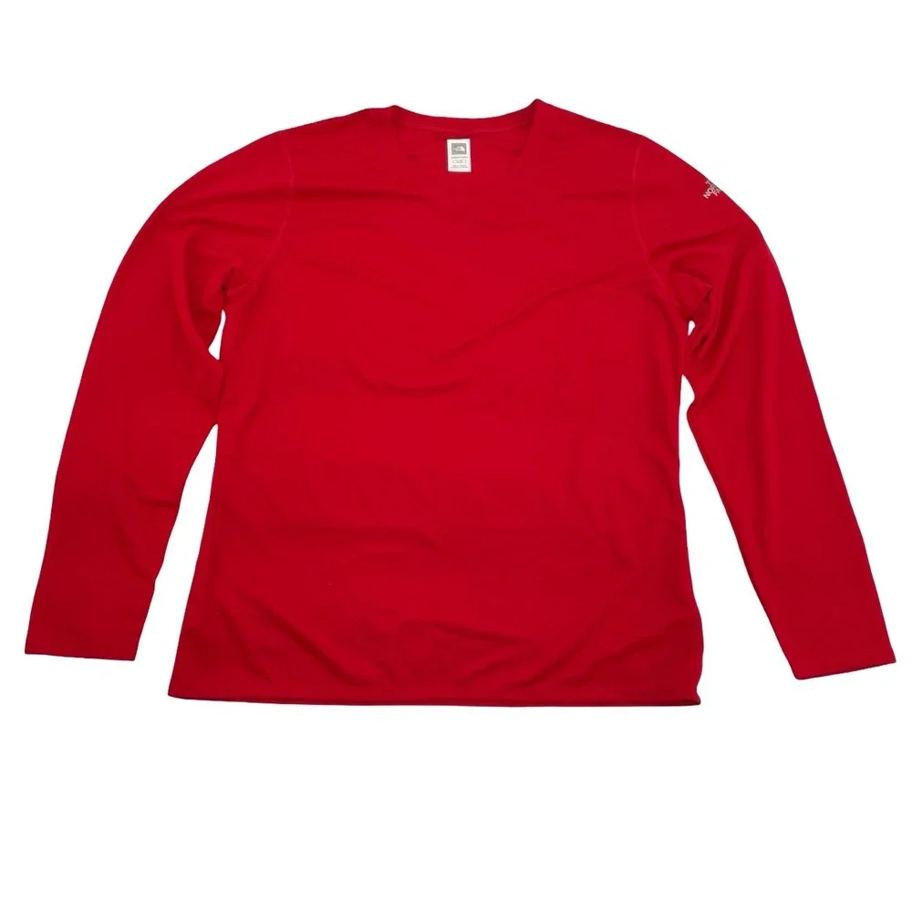 The North Face Long Sleeve VaporWick Shirt XL Red Good